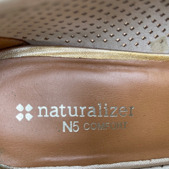 Naturalizer N5 Comfort Low Wedge Shoes – Size 8W (Cream) - Picture 8 of 9